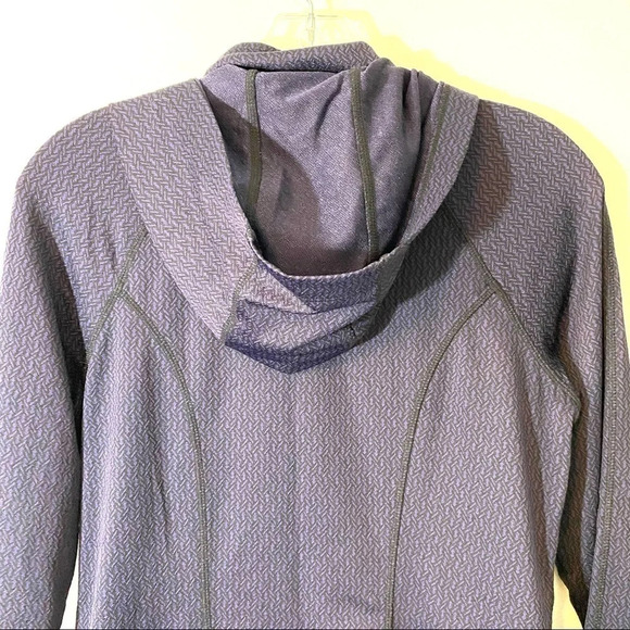 Mondetta purple zip up jacket coat herringbone women’s size small - Picture 6 of 10